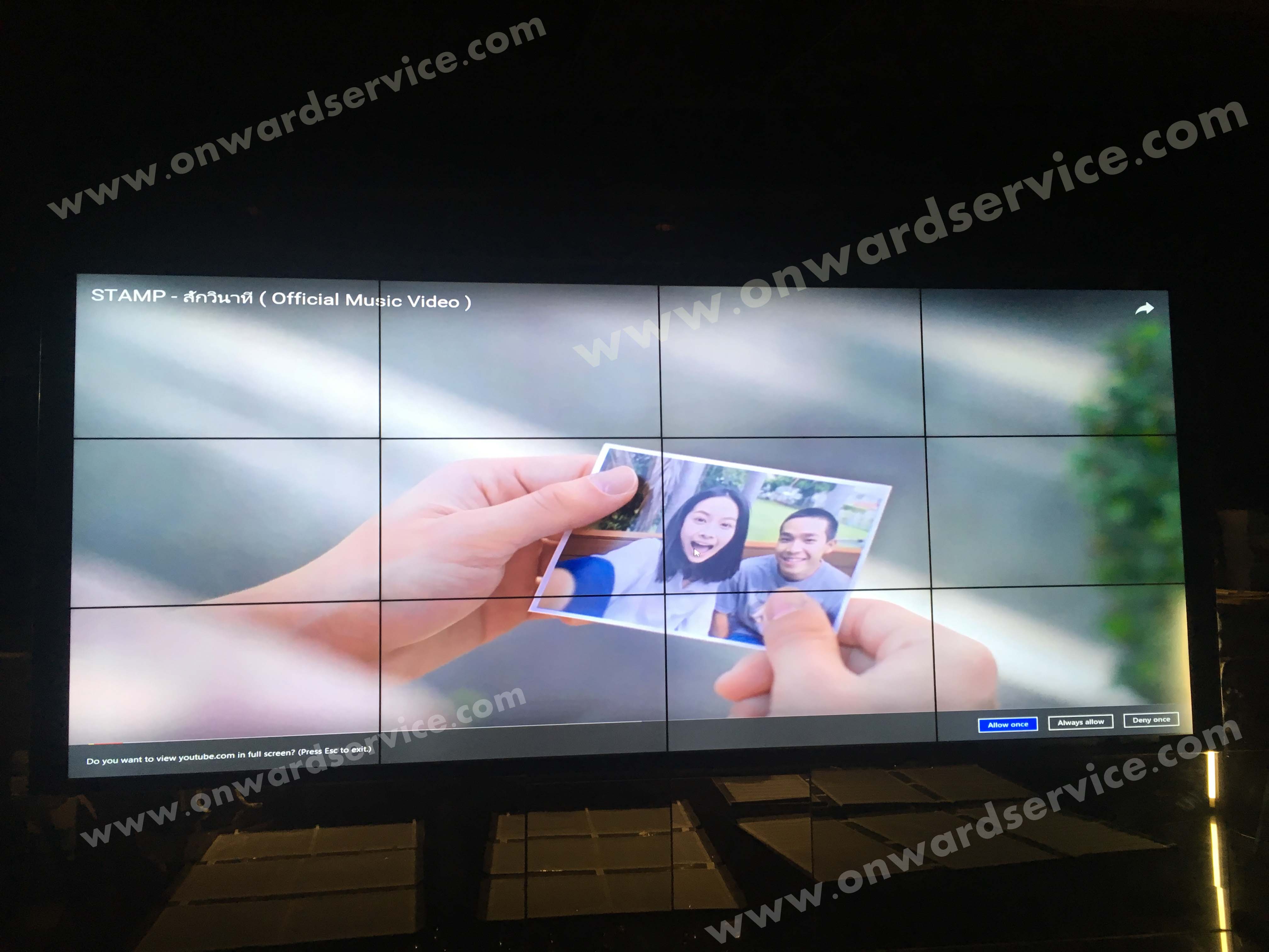 Samsung UD46' VDO WALL 4x3 1 set , CCTV  True Sphere Central festival Eastville 